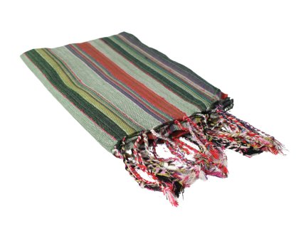 Zelený boho šátek – elegantní doplněk v bohémském stylu