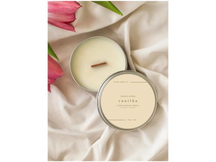 Sójová svíčka Vanilka – sladká a krémová vůně pro útulnou atmosféru