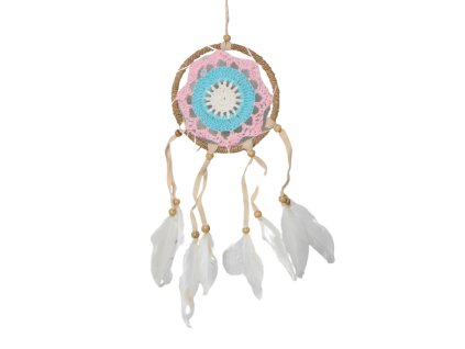 Macrame lapač snů z Bali světle modrý