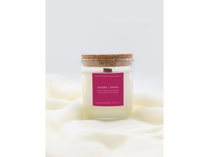 Vonná svíčka ze sójového vosku – harmonická kombinace švestky a třešně