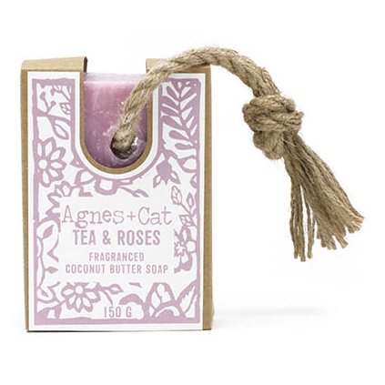 Mýdlo na šňůrce- Čaj a Růže