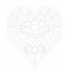 Srdce zentangle