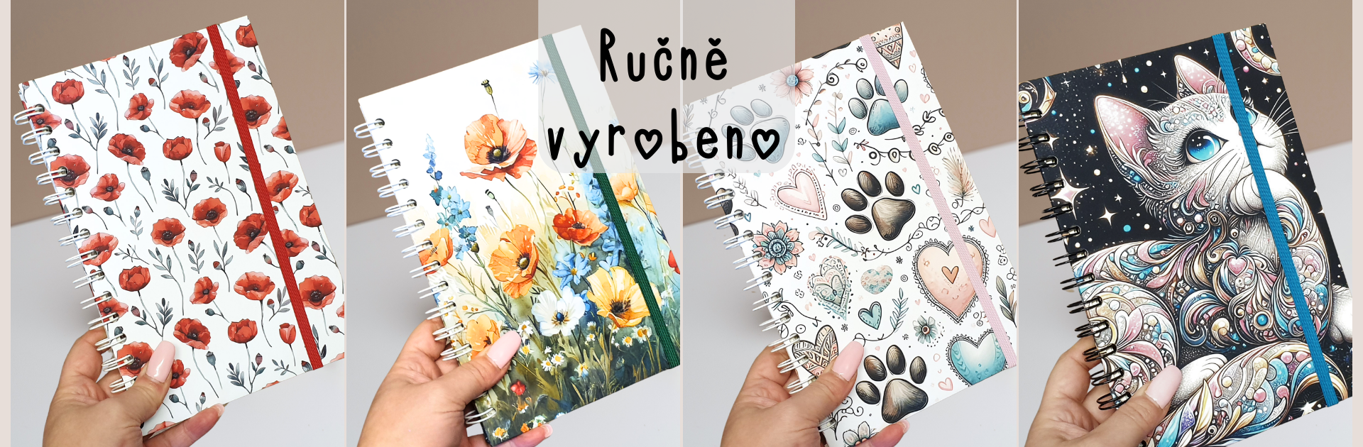 Nové kroužkové zápisníky