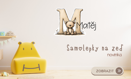 samolepka na zeď pro děti