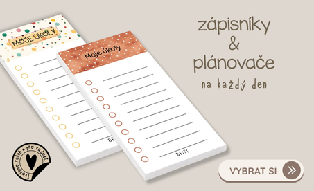 sešity a plánovače vyrobené ručně