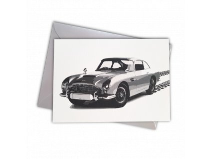 přání s autem aston martin pánské
