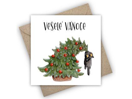 vánoční přáníčka stromek