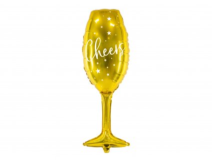 foliovy balonek sklenicka champagne cheers party