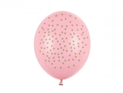 balonek puntiky ruzovy 30 cm mini