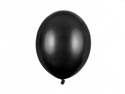 balonek cerny metalicky 30cm