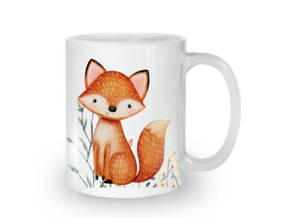 keramické hrnek s potiskem lišky