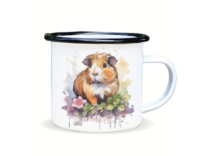 plecháček morče v květinách