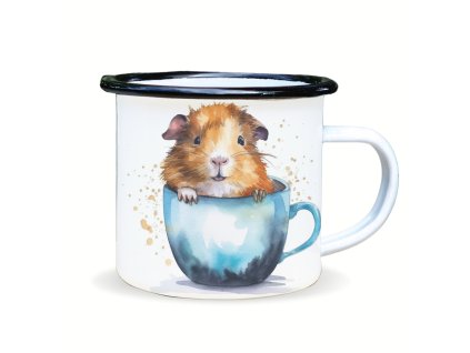 plecháček morče v hrnku