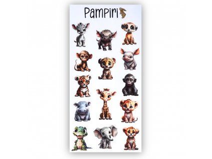 samolepky safari zvířátka