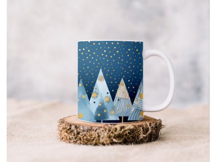 Hrnek - Modré stromky