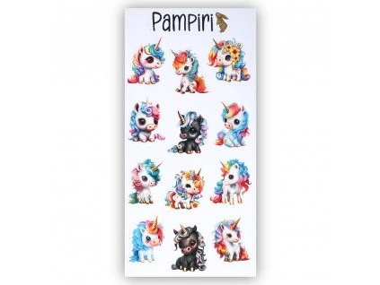 samolepky barevná unicorn