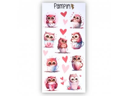 samolepky sovičky