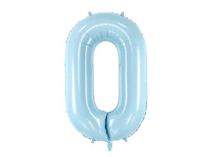 balonek cislo foliovy modry nula