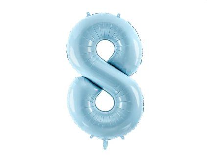 balonek cislo foliovy modry osmicka