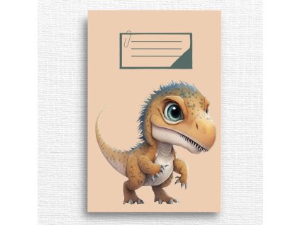 školní sešit dinosaurus