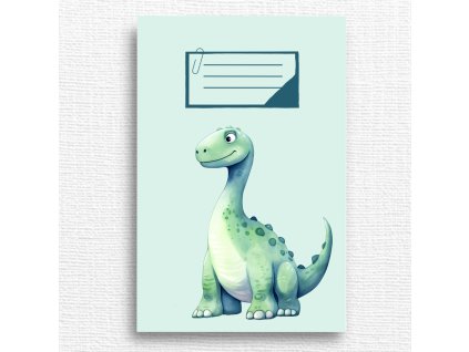 školní sešit dinosaurus