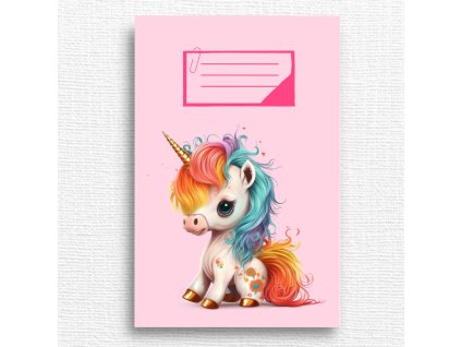 školní sešit jednorožec