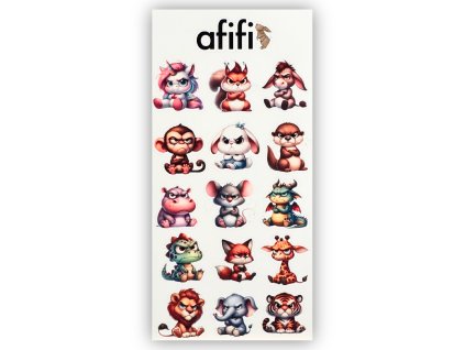 samolepky se zvířátky