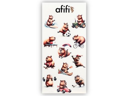 samolepky s kapybarou