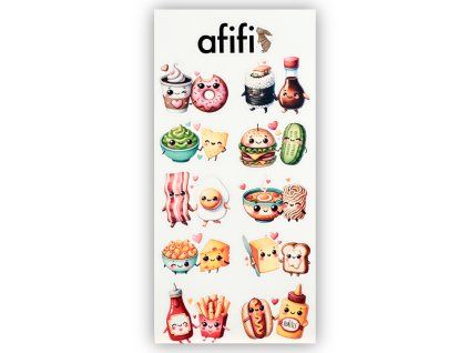 samolepky love cute food