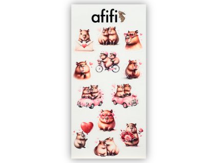 samolepka kapybara love