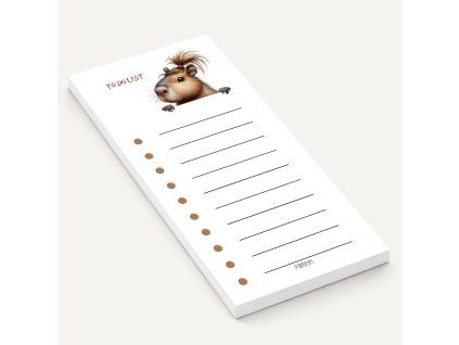 to-do list na úkoly kapybara