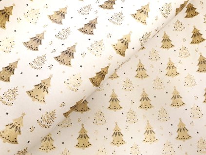 vanocni papir stromky prirodni