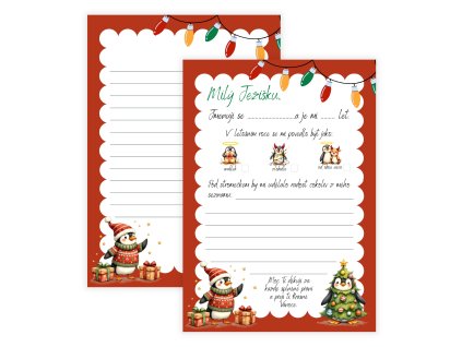 dopis ježíškovi s tucnaky