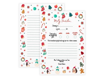 dopis jeziskovi vanoce