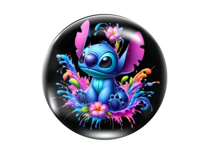 Magnet na lednici stitch kvetiny