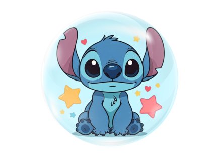 Magnet na lednici stitch hvezdy