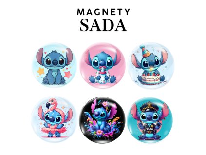 magnety na lednici sada stitch