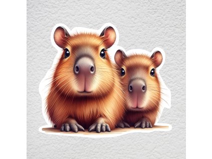 samolepka na zeď kapybary