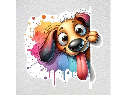 samolepka na zeď pejsek