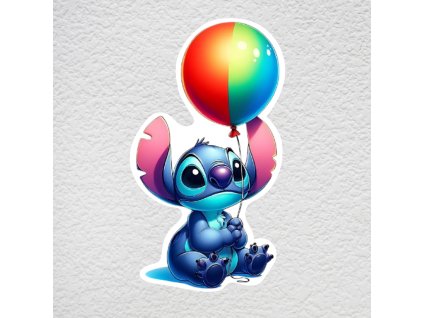 samolepka na zeď stitch balónek