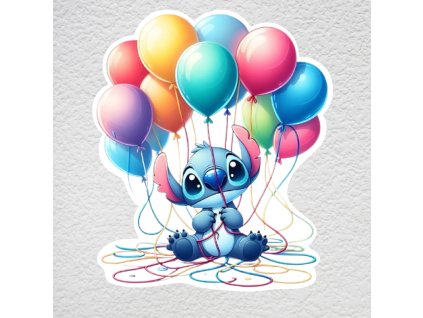 samolepka na zeď stitch balonky