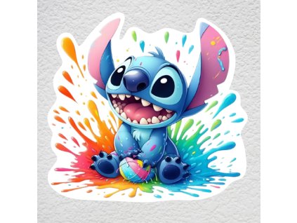 samolepka na zeď stitch barvy
