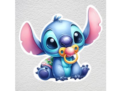 samolepka na zeď stitch s dudlíkem
