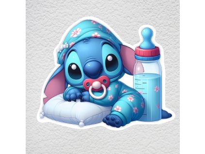 samolepka na zeď stitch miminko