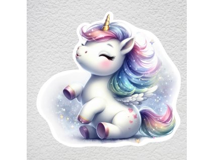 samolepka na zeď unicorn roztomilý