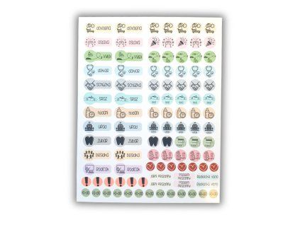 samolepky do diáře organizace