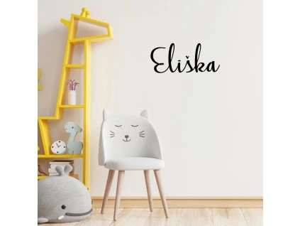 samolepka na zeď jméno