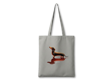 Bavlněná taška - jezevčík  stylová taška na každý den