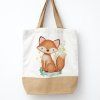 taška s jutovým dnem s liškou