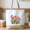 nákupní taška s potiskem tulipánů